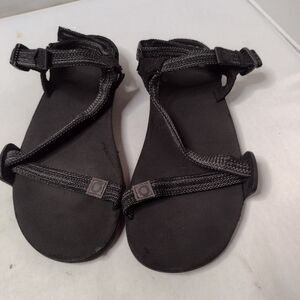 Xero Shoes Womens Z-Trail Barefoot Trail Hiking Sandals 7 Black Gray Outdoor B18